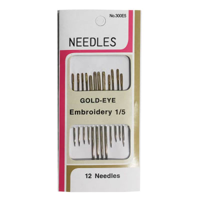 Aguja Gold Eye Embroidery 1/51