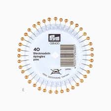 Alfileres perla dorados