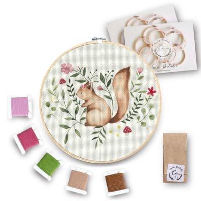 Mini Kit para Ardilla Con Flores1