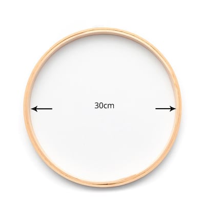 Aros para bordar madera sin resorte N°30