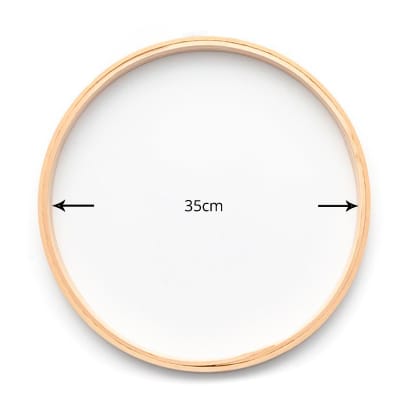Aros para bordar madera sin resorte N°35