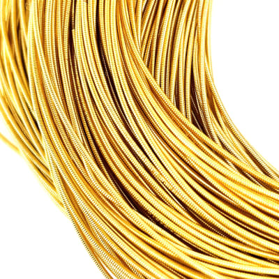 Alambre francés rigido Oro claro 1mm