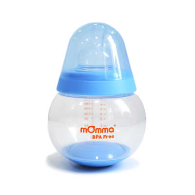 Biberón  mamadera azul