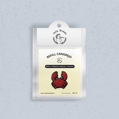 Refill broche Cangrejo pedrería1