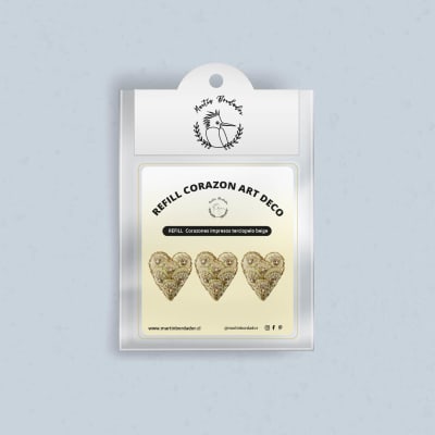 Refill Corazón navidad Art Decó