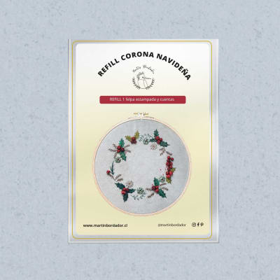 Refill Corona Navideña muérdago