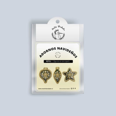 Refill Verde Kit Adornos Navideños (3pcs )