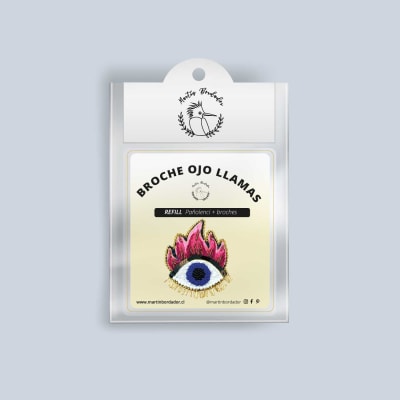 Refill Broche Ojo llama pedreria