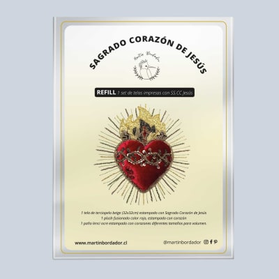 Refill Kit Goldwork Sagrado Corazón de Jesus (1pc)