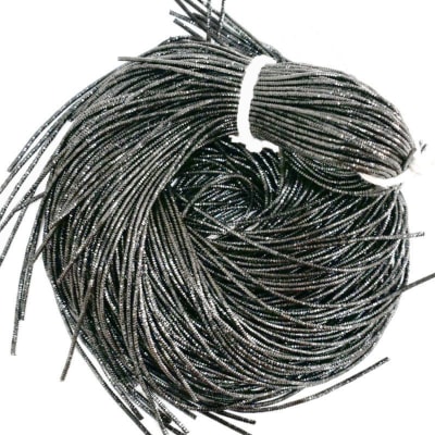 Alambre frances Bullion brillante Gris oscuro