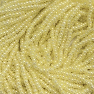 Mostacillas calibradas No.10 Paja Aperlado