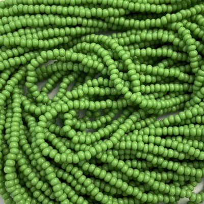 Mostacillas calibradas No.11 Verde Limón Claro