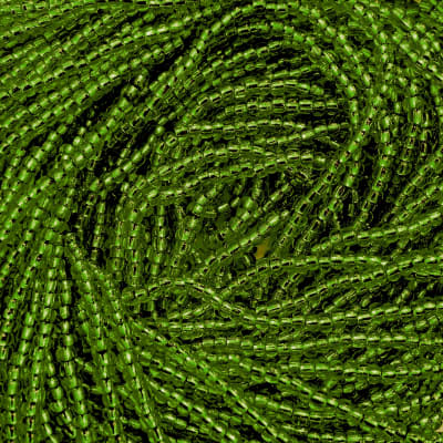 Mostacillas calibradas No.11 Verde bandera claro