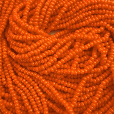 Mostacillas calibradas No.11 Naranja fuerte