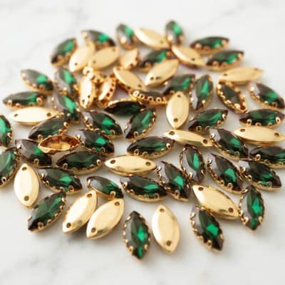 Cristal Ojo Gato Verde 5x10mm1