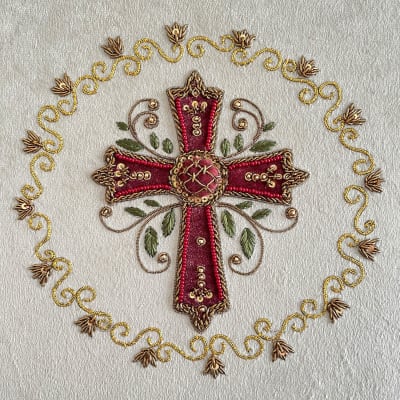 Kit Pedrería Cruz Barroca Sacra + clase online