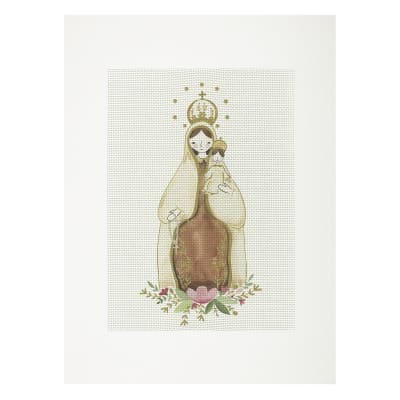 Lienzo para bordar Virgen del Carmen2