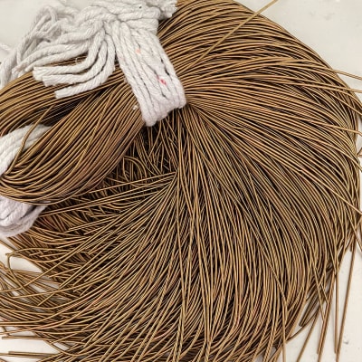 Alambre Frances Dorado Antiguo Mate