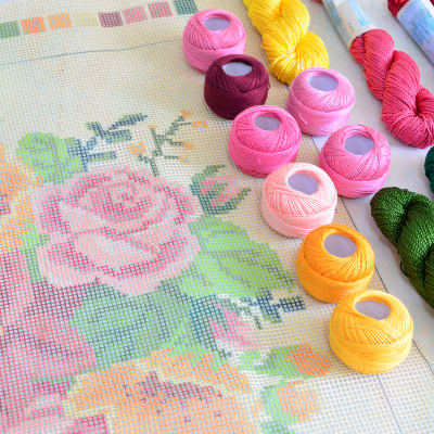 Esterilla Flor Rosado