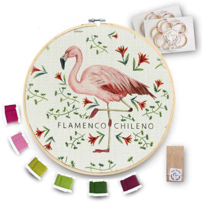 Kit para bordar Flamenco Chileno XL