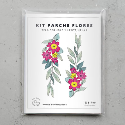 Parche Soluble en agua Flor