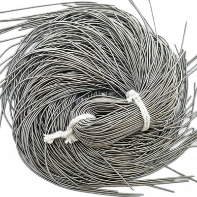 Alambre Dabka Liso 1mm Gris