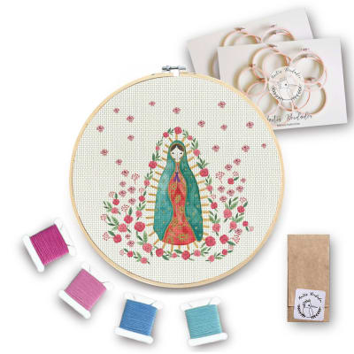Mini Kit para bordar Virgen de Guadalupe1