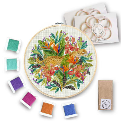 Mini Kit para bordar Guepardo