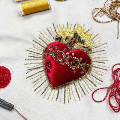 Kit Goldwork Sagrado Corazon Jesus