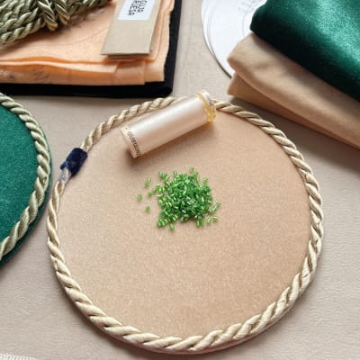 Kit Mat de pedrería XL verde-beige