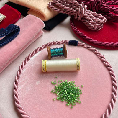 Kit Mat de pedrería XL rosado-rojo