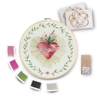 Kit para bordar Sagrado Corazon de Maria XL