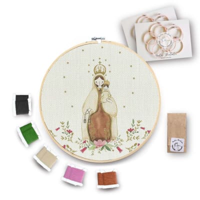 Kit para bordar Virgen del Carmen XL