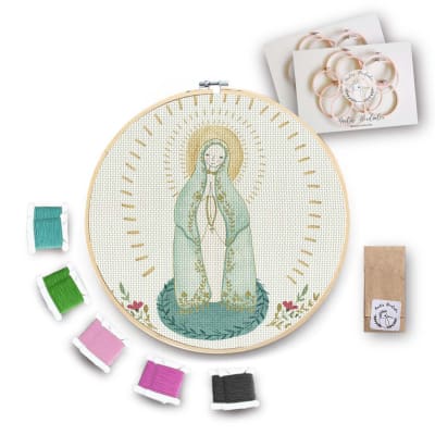 Kit para bordar Virgen de Fátima XL