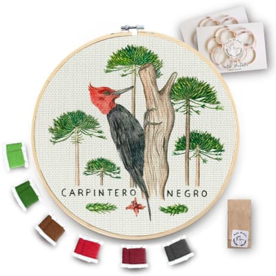 Kit para bordar Carpintero Negro XL