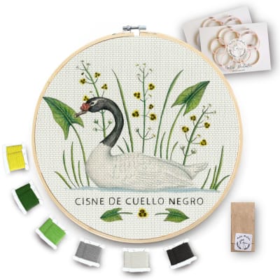 Kit para bordar Cisne Cuello Negro XL