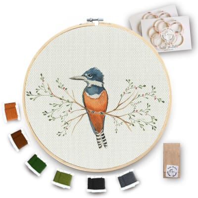 Kit para bordar Martín Pescador XL