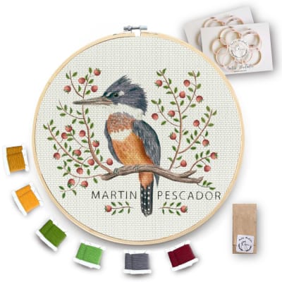 Kit para bordar Martin Pescador Calafate XL