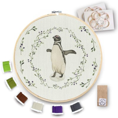 Kit para bordar Pingüino XL