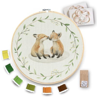 Kit para bordar Zorritos Patagónicos XL1