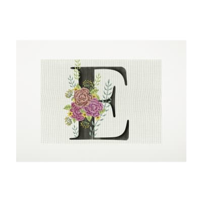 Lienzo para bordar Letra E