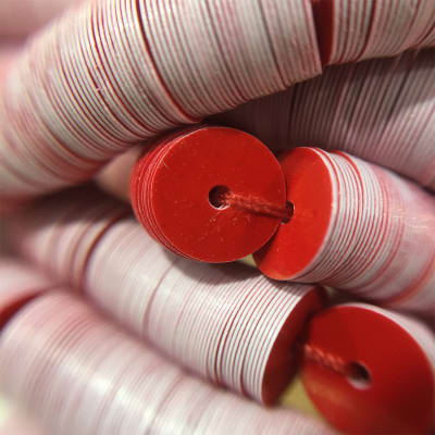 Lentejuela 6mm Rojo 248 nacarado1