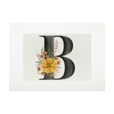 Lienzo para Bordar Letra B