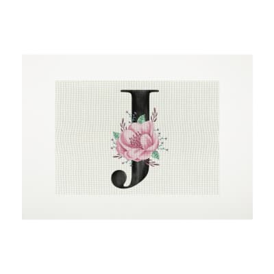 Lienzo para bordar Letra J