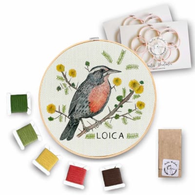 Mini Kit para bordar Loica1