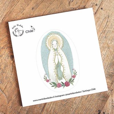 Sticker Virgen de Lourdes