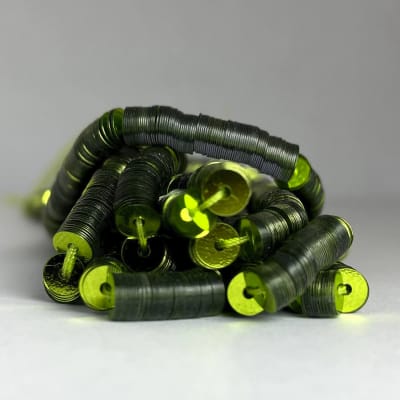 Lentejuela 6mm Verde Limón Metalico2