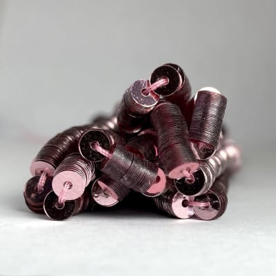 Lentejuela 6mm Rosa Metálico2