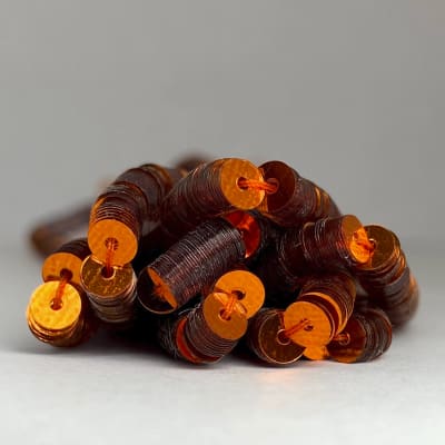 Lentejuela 4mm Naranja metálico1