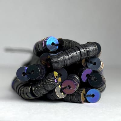 Lentejuela 4mm Gris tornasol nacarado1